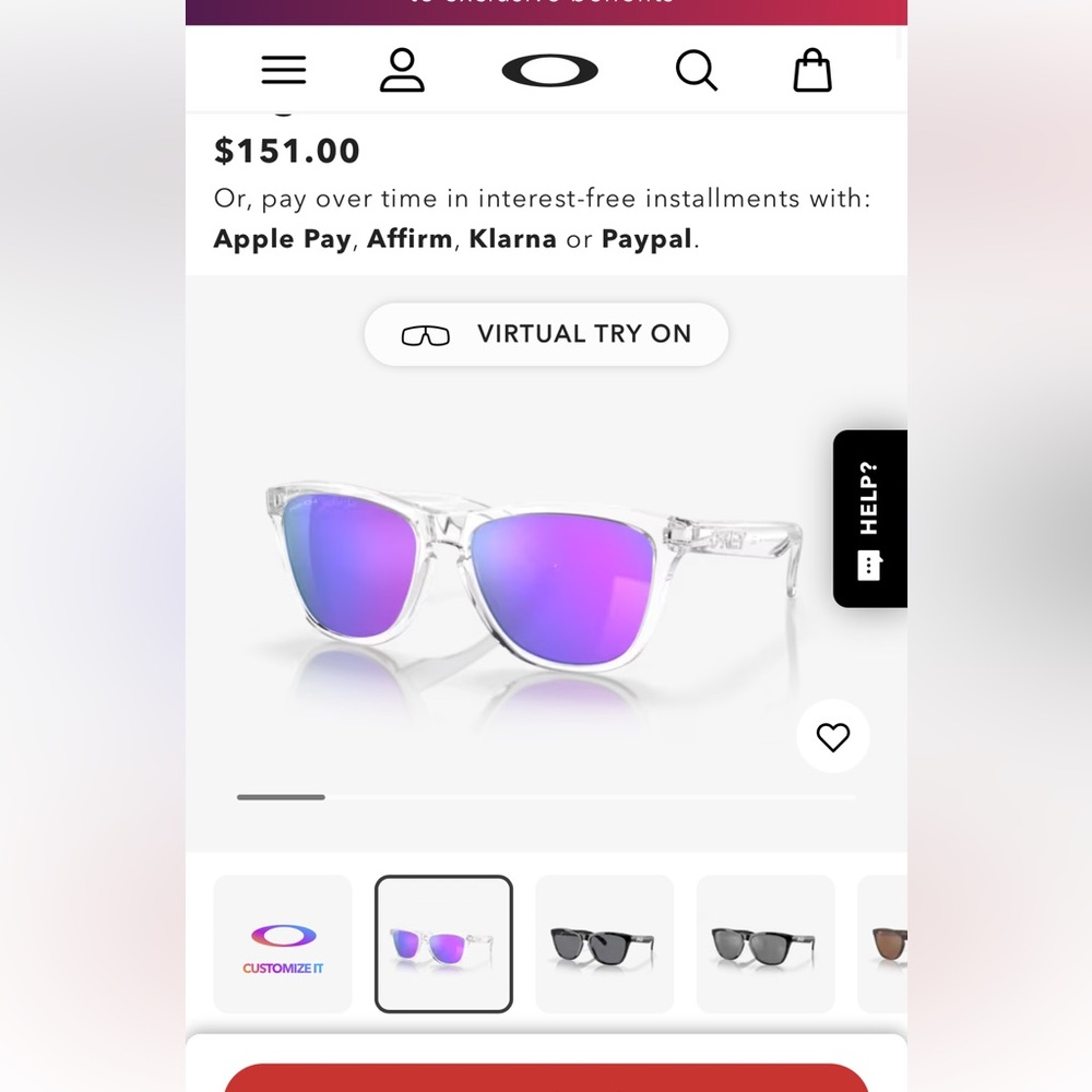 Oakley Frogskin Sunglasses